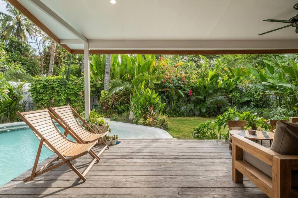 Designer New 3Bdr - Lush Garden+Pool Villa Gili Trawangan Kültér fotó